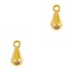 DQ Metal charm Drop 13x6mm Gold